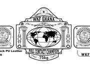 Coloriage Ceinture de championnat WKG Ghana