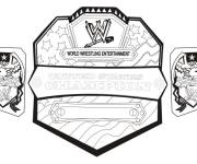 Coloriage Ceinture de championnat WWE d'Am&eacute;riques