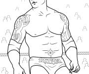 Coloriage Dave Bautista pr&ecirc;t &agrave; se battre