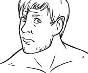 Coloriage Dean Ambroise de la WWE