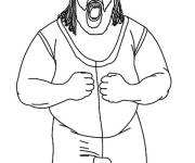 Coloriage Gros lutteur de WWE