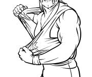 Coloriage Hulk Hogan de la WWE