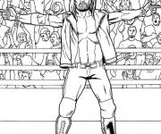 Coloriage Illustration d'un Match de Catch de la WWE