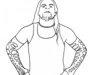 Coloriage Jeff Hardy pret pour le combat