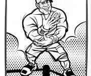 Coloriage John Cena en caricature