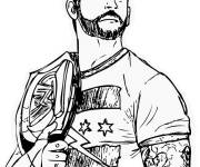 Coloriage Le bestial John Cena