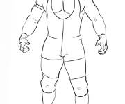 Coloriage Le catcheur am&eacute;ricain Domineering