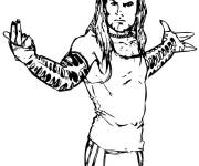 Coloriage Le lutteur Hardy Jeff