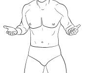 Coloriage Le Miz de la WWE