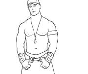 Coloriage Le robuste John Cena