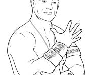 Coloriage Les bracelets de John Cena