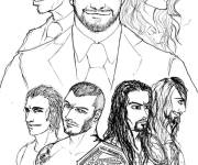 Coloriage Les catcheurs de WWE
