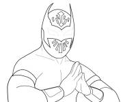 Coloriage Lutteur Batman de WWE
