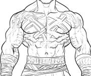 Coloriage Lutteur de la WWE mythique