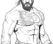 Coloriage Lutteur de la WWE sur ordinateur