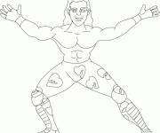 Coloriage Lutteur de WWE pour enfants