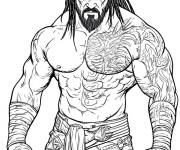 Coloriage Lutteur iconique de la WWE