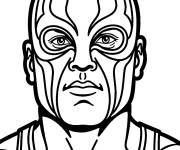 Coloriage Lutteur masqu&eacute; en ligne