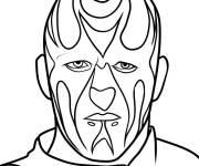 Coloriage Lutteur mort masqu&eacute;