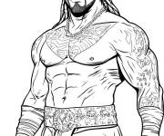 Coloriage Lutteur pour les fans de la WWE