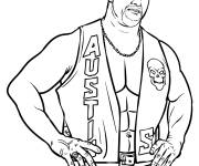 Coloriage Lutteur Steve Austin