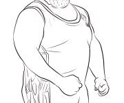Coloriage Marc Henry de la WWE