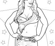 Coloriage Natalya Neidhart de la WWE