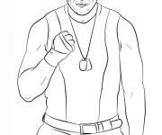 Coloriage Portrait John Cena