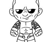 Coloriage Randy Orton Lutteur Chibi