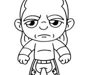 Coloriage et dessins gratuit Shawn Michaels Chibi à imprimer