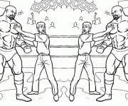 Coloriage Spectacle de match WWE