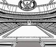 Coloriage Stade de la WWE