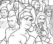 Coloriage Superstars de la WWE