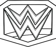 Coloriage Symbole de la league WWE