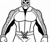 Coloriage Tenue et masque des superstars de WWE