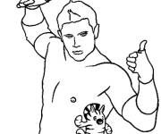 Coloriage The Miz lutteur de la WWE