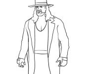 Coloriage The Undertaker WWE