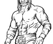 Coloriage Triple H catcheur