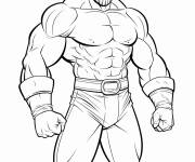 Coloriage Triple H l&eacute;gendaire