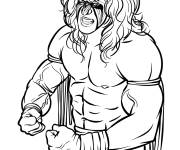 Coloriage Ultime guerrier de la WWE
