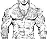 Coloriage WWE comp&eacute;titeur
