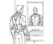 Coloriage et dessins gratuit Acteur Ant-Man devant le miroir à imprimer