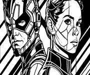 Coloriage Affiche de Ant-Man et la Gu&ecirc;pe Quantumania