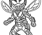 Coloriage Ant-Man avec des ailes