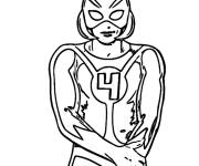 Coloriage Ant-Man avec des capteurs sur la casque