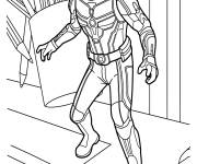 Coloriage Ant-Man avec des crayons de couleurs