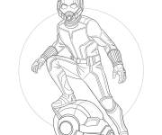 Coloriage Ant-Man avec son casque