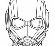 Coloriage Ant-Man cach&eacute; dans son masque