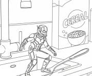 Coloriage Ant-Man dans la cuisine