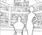 Coloriage Ant-Man dans la salle de control